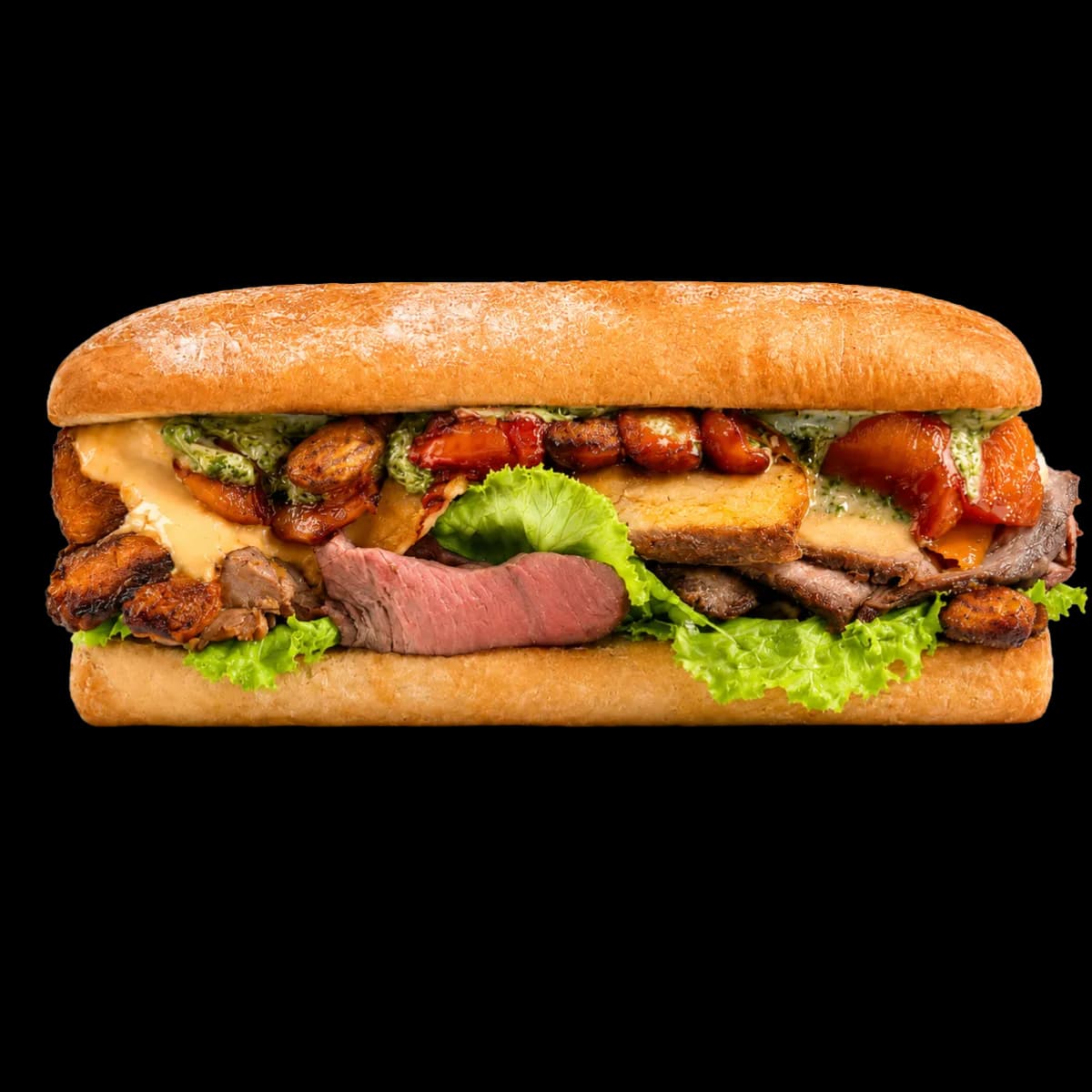 Fillet Pesto Halloumi Sandwich